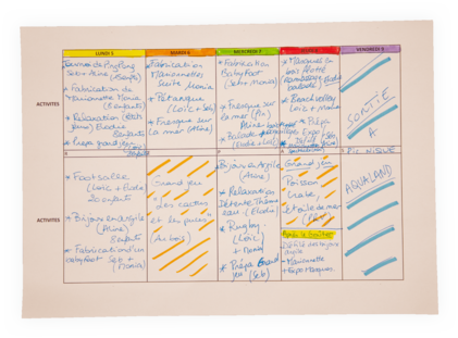 Organiser planning 1